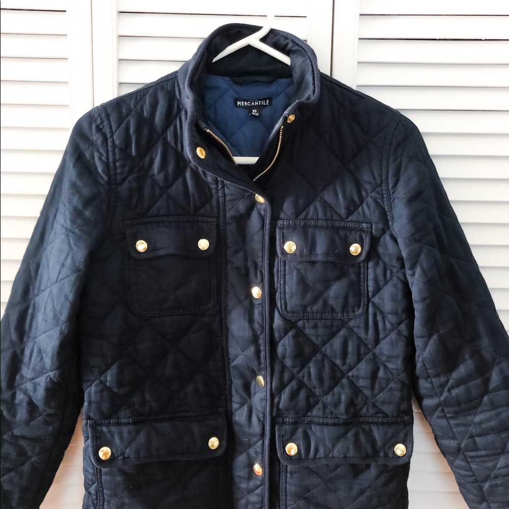 J Crew Quilted Field Jacket